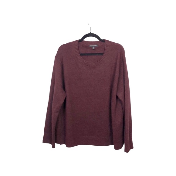 Banana Republic Men’s Burgundy Long Sleeves Knit Pullover Sweater Size XX-Large - Picture 1 of 6